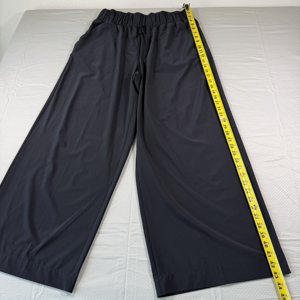 All in Motion Womens Wide Leg Pants XL Black Stretch Athletic Lounge Drawstring - Picture 2 of 10